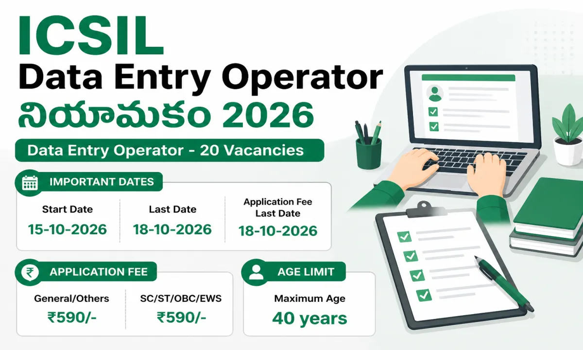 Intelligent Communication Systems India Ltd Data Entry Operator Recruitment 2026