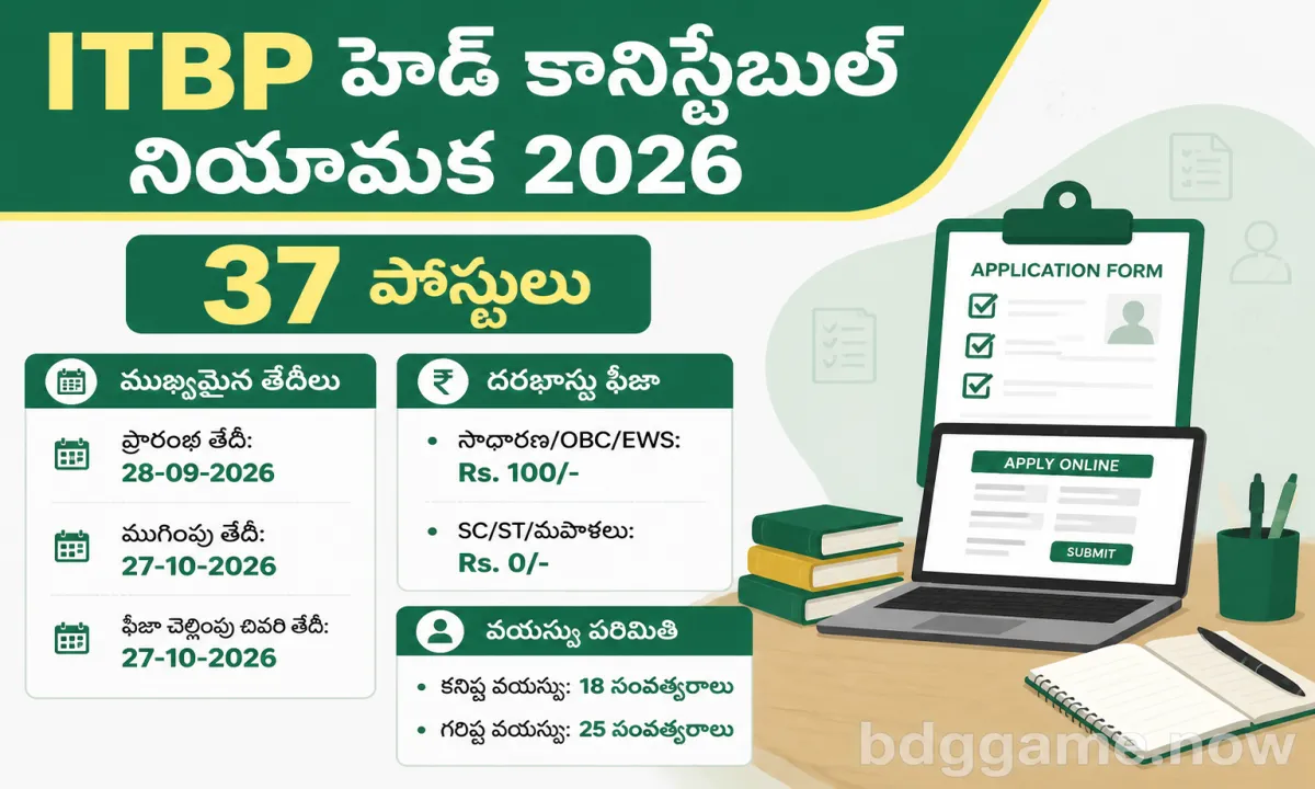 ITBP Head Constable Recruitment 2026